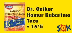 DR. OETKER HAMUR KABARTMA TOZU 15'Lİ DR. OETKER HAMUR KABARTMA TOZU 15'Lİ